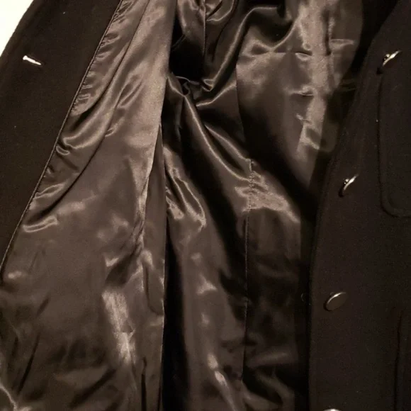 Kimi & Kai black wool walking coat, maternity Sz Med NWT - Picture 4 of 8